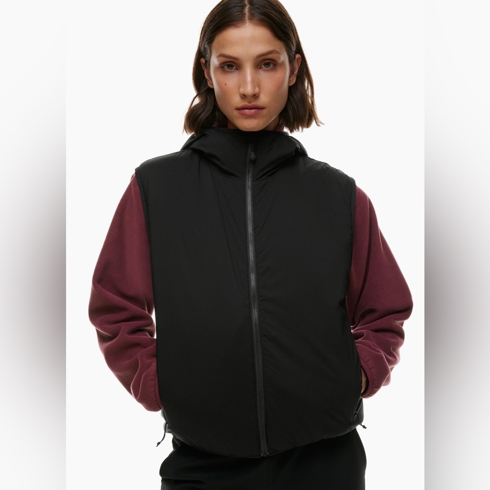 Aritzia TNA Pillow Puff Vest (Dark Mocha Brown)